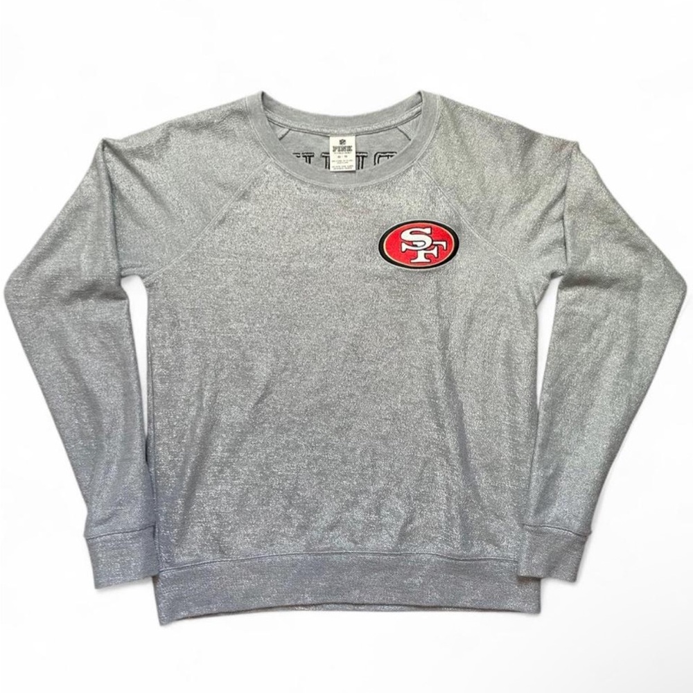 Victoria's Secret Silver Gray NFL Crewneck Sweatshirt